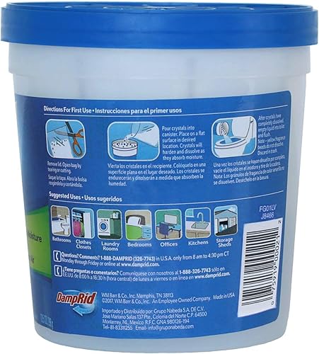 Miniatura 3 de DampRid FG01LV Absorbedor de humedad, vainilla lavanda, 10.5 onzas