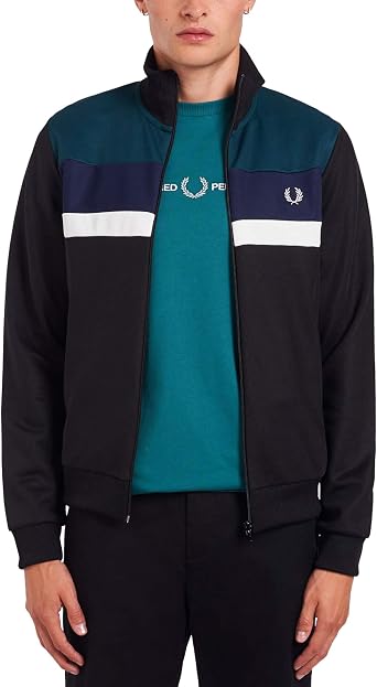 Fred Perry Chaqueta Chándal con Bloques De Colores - Color - Azul, Talla -  M: Amazon.es: Ropa
