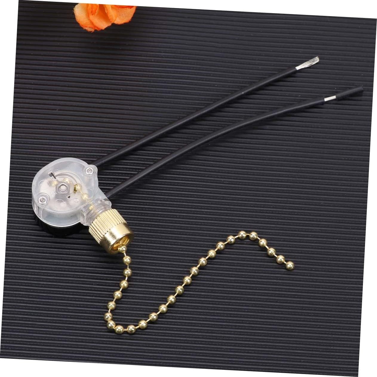 jojofuny 2pcs Ceiling Fan Pull-chain Switch Replacement for Ceiling Light Fixtures Easy Installation off Function Bronze for Home School and Office Use
