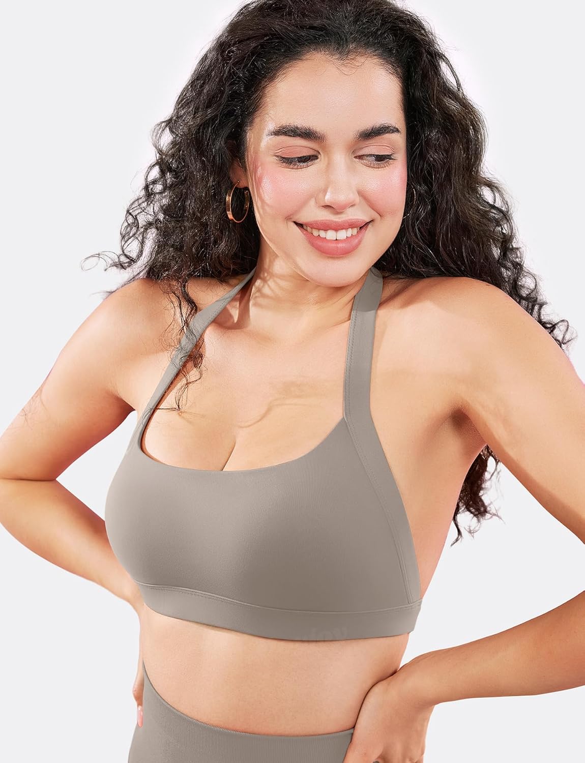 VOYJOY Sports Bras for Women Basic Wireless Bra Crop Workout Yoga Bra Sexy Tank Top - Image 2