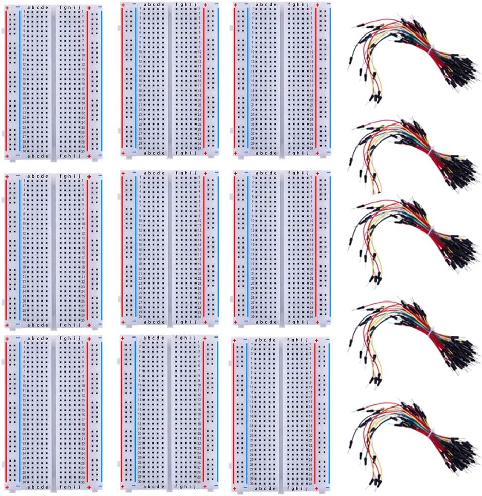 YHYZ 3PCS Solderless Breadboard, Prototype PCB Bread Board Kit, for DIY Arduino Proto Raspberry Rasp Pi Project (400)