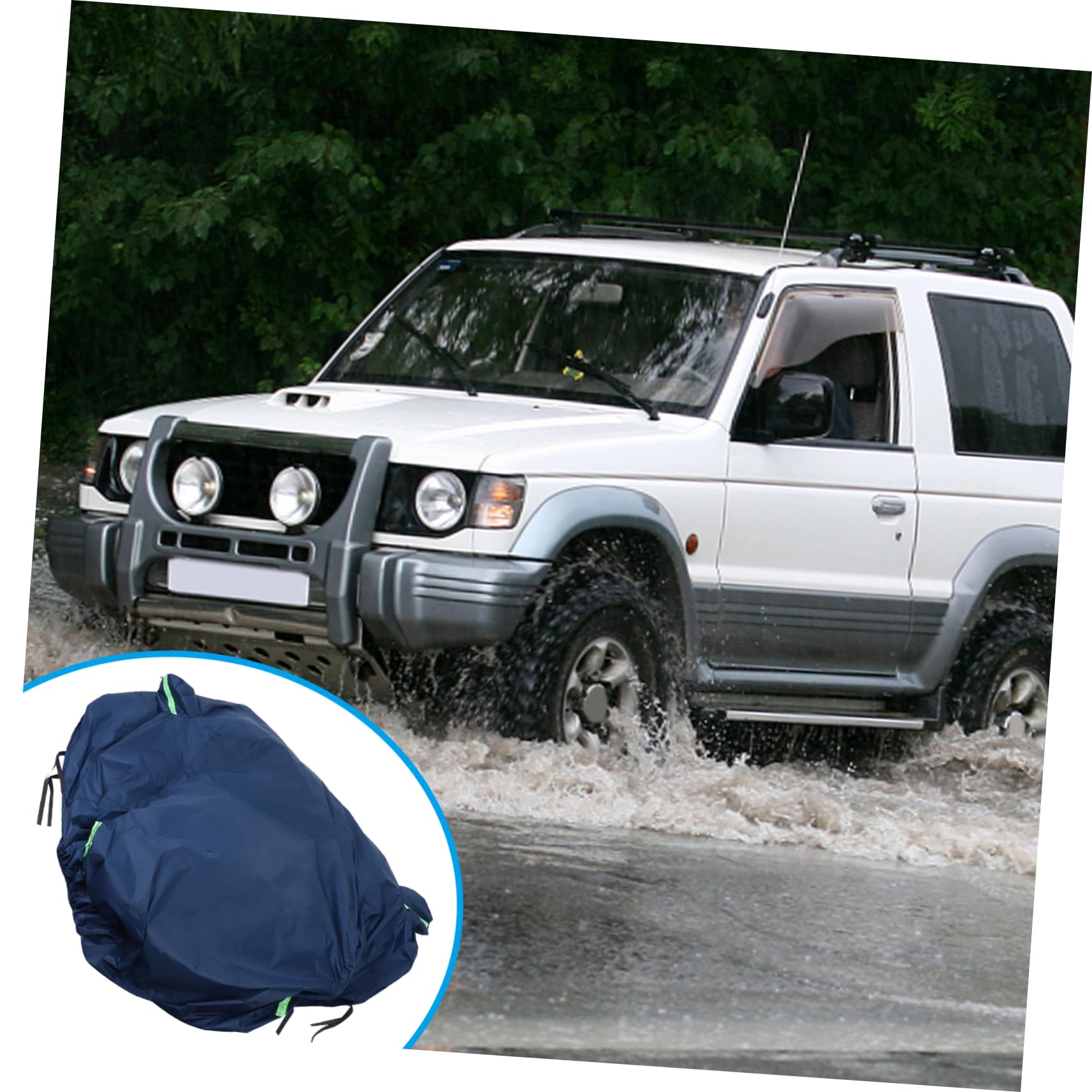 TOYANDONA 190t Full Car Cover XXXL Weatherproof Protection for Indoor Outdoor Use Scratch Rain Resistant Secure Fit with — view 5