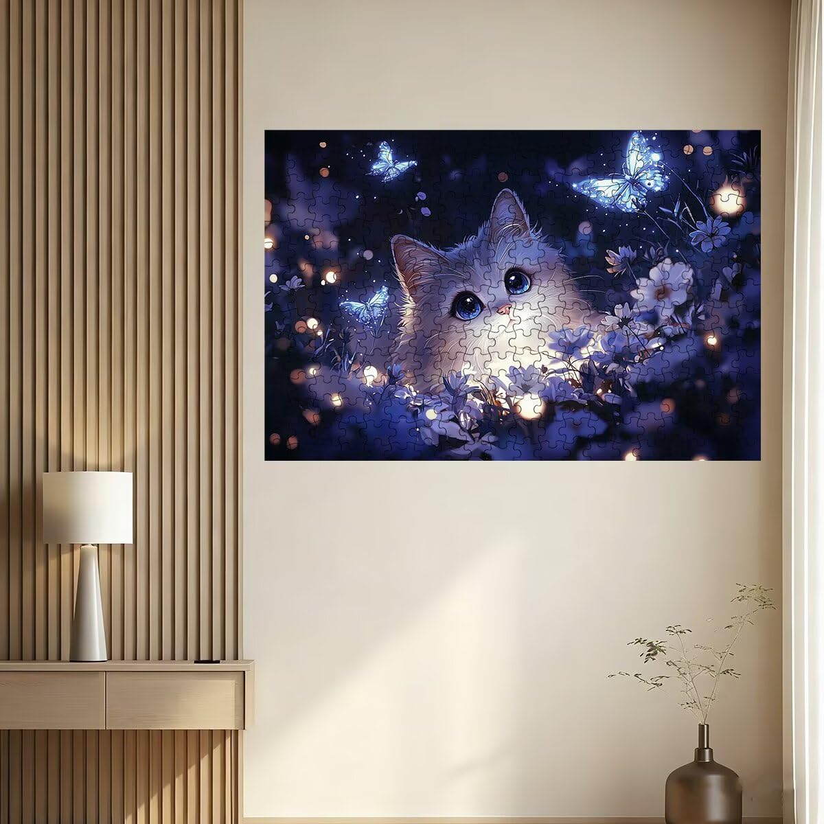 Puzzle 4000 Pezzi Farfalla, Puzzle Gatto per Adulti, Puzzles in Legno Intrattenimento Creativo, Divertimento, Puzzles Educativi Classici con Confezione di Alta Qualità Idea Regalo Donna Decor -2540