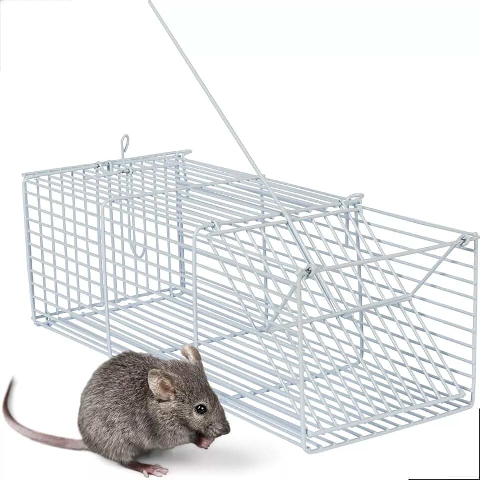 Ratoeira Para Ratos Gaiola Roedores 1 Unidade Cor Branca Jel Plast Pet Roe