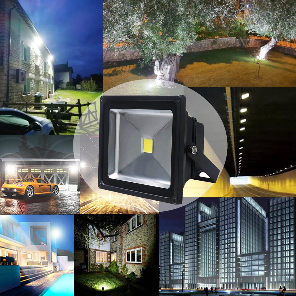 Foco LED Exterior 10W/20W/30W - IP65, 12V O 220V, Luz Cálida O Fría, Ideal Para Jardín O Seguridad