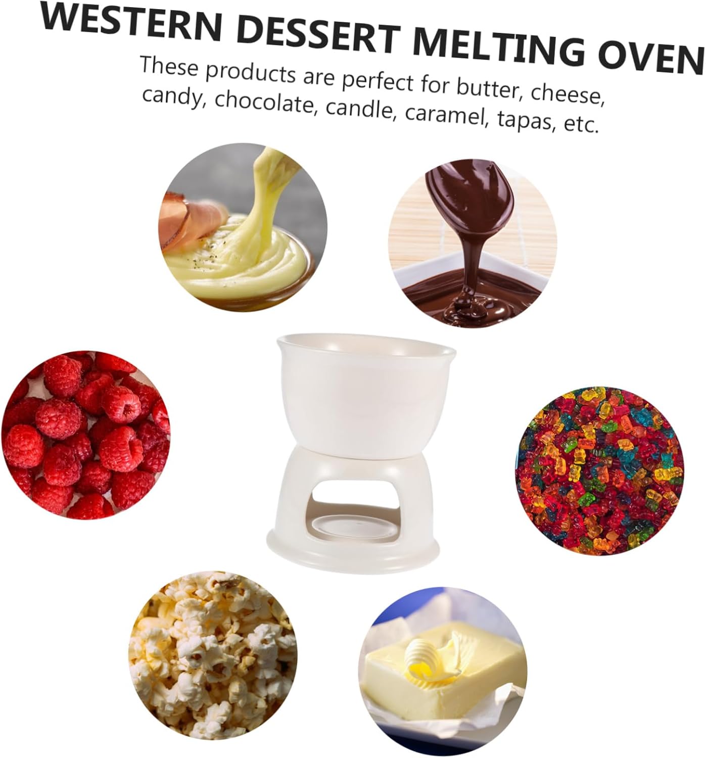 Cabilock Choc Melting Oven for Fondue Candy Melt Pot Stain Resistant Easy to Wash