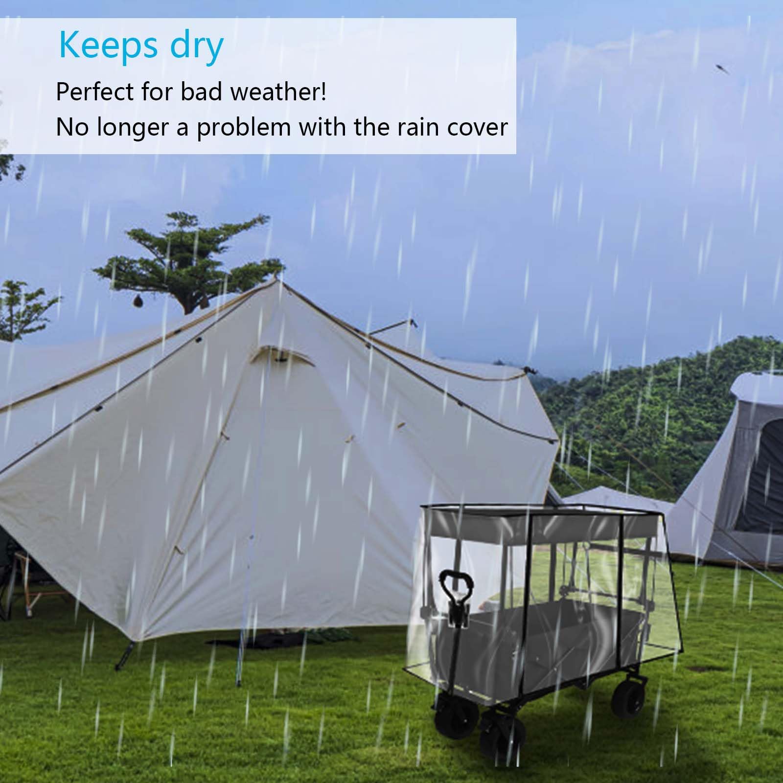 Parapioggia Universale Per Passeggini Chicco - Traspirante Con Tasca Portaoggetti - Foto 9