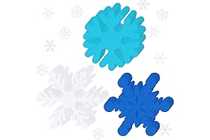 36 Pcs Christmas Foam Snowflake Winter Cutouts for Winter Party Decor