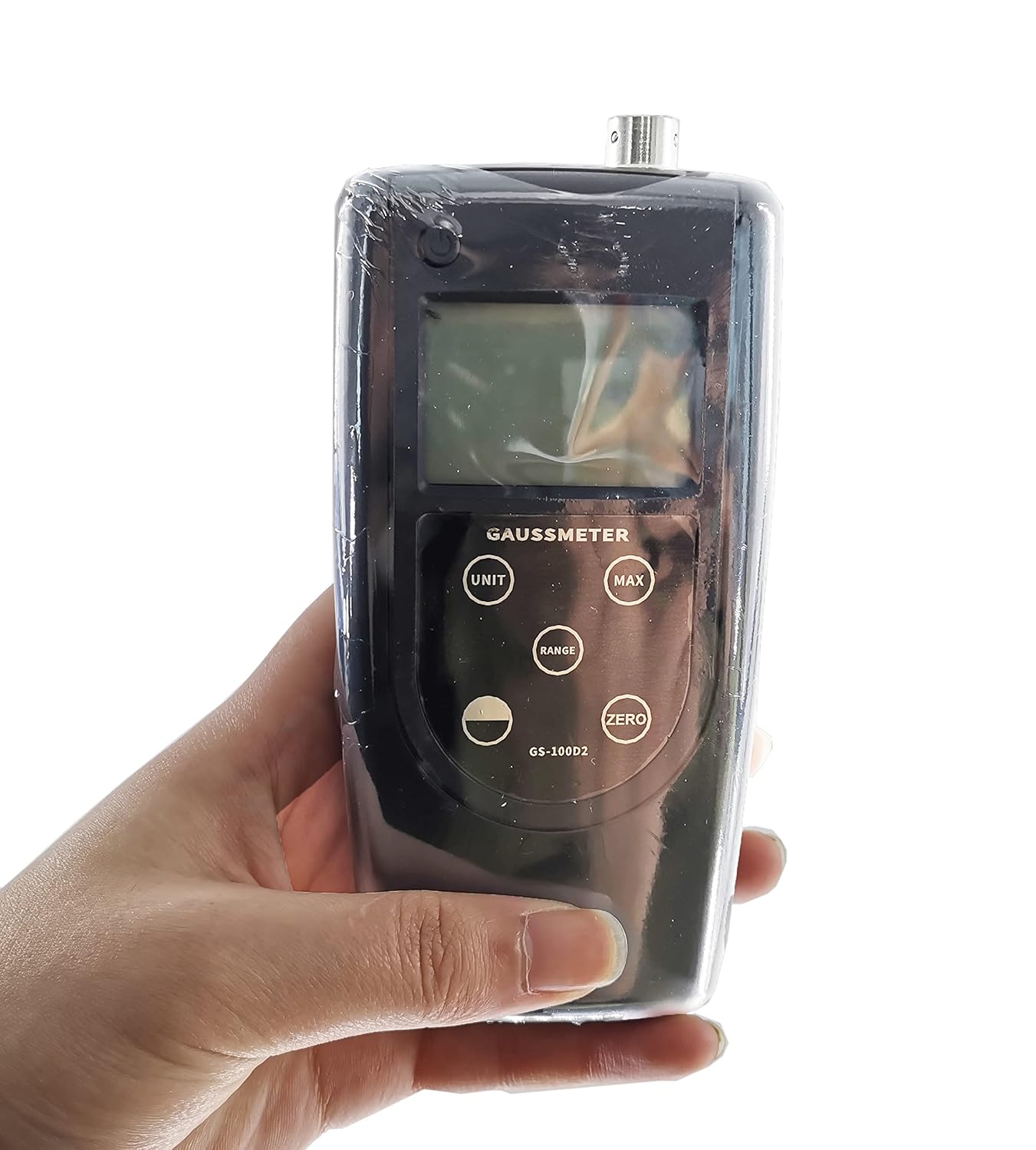 Portable Gaussmeter Gauss Meter for DC Magnetic Field AC Magnetic Field Radiation Magnetic Field with Measuring Range 0 to 200mT to 2000Mt