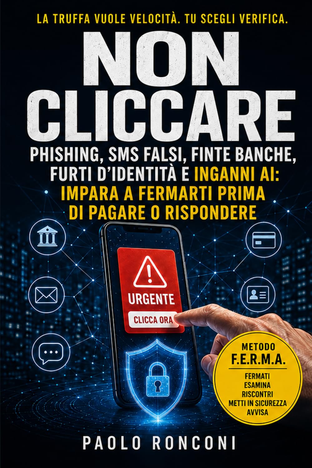 Non Cliccare: Manuale anti-truffe online per riconoscere phishing, SMS falsi, finte banche, furti d’identità e inganni AI prima di pagare o rispondere