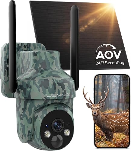 Caméra de Chasse 4G Solarire avec Enregistrement 24H LEMNOI