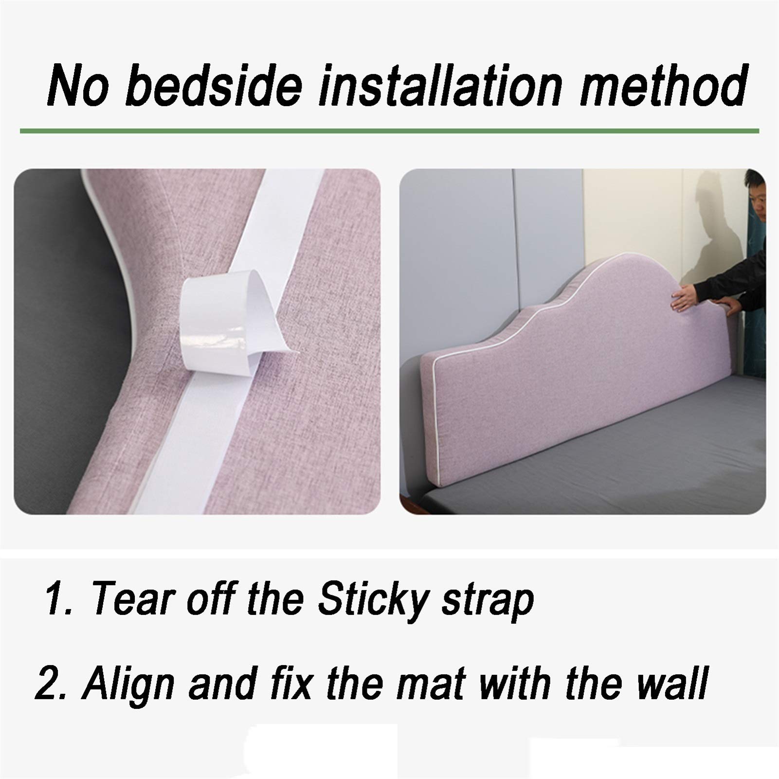 LIANGJUN Cuscini Testiera Letto Pad Lombare, Design Ergonomico Supporto Indietro, Extra Grande Schienale per La Camera da Letto, Fodera Lavabile, 8 Colori, Formato Personalizzato