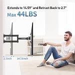 Support Mural TV à Mouvement Complet pour Téléviseurs/Moniteurs Plans/LED LCD de 13 à 42 po | Support Mural TV Articulé, Bras Ajustables, Pivot Inclinaison & Rotation, Max 44lbs VESA 200x200mm