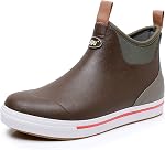 WTW Unisex Rain Boots for Men and Women, Waterproof Rubber Fishing Deck Boots Neoprene Boots Slip on Ankle Garden Shoes