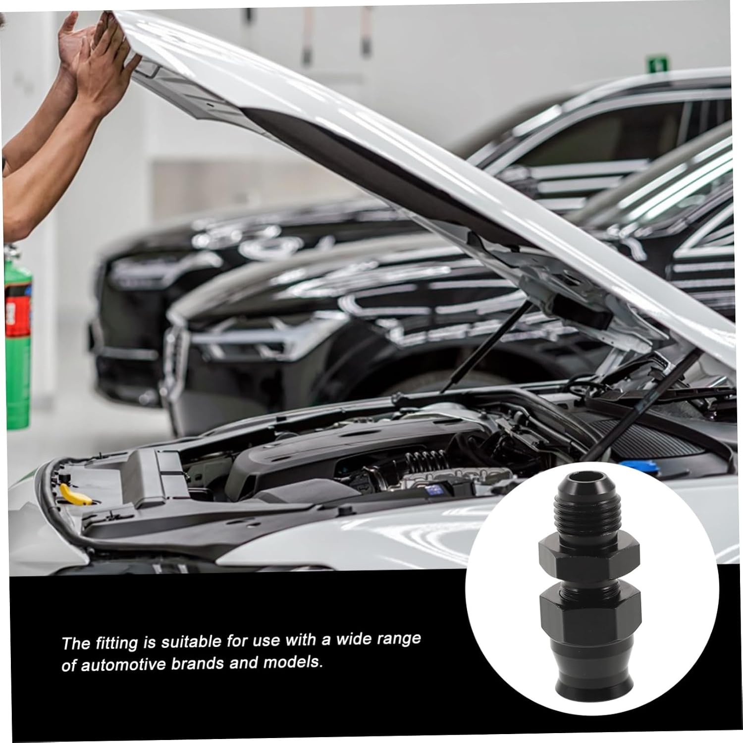 Amosfun Fuel Line Quick Connector Adapter Durable Fuel Hose Connector for Stable Secure Connections Easy Installation Removal Automotive Fitting for Car Fuel Line