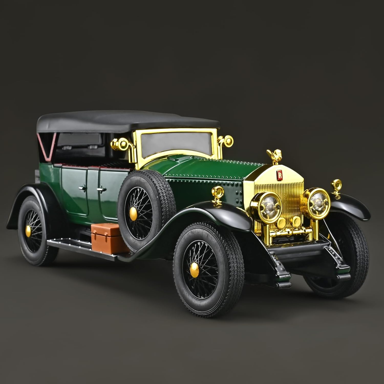 RZAPE Model Car Kits Adults and Boys 1/24 Diecast Cars Phantom Generation Vintage Car Collectibles,Die Cast Metal Pull Back Cars with Lights and Sounds,Toy Cars for Boys Age 3-12（Green）
