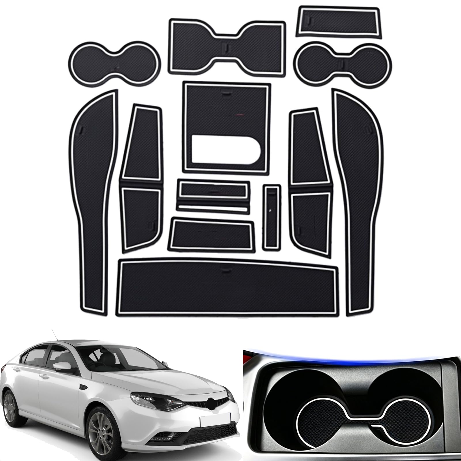 Alfombrillas de bolsillo para puerta MG 6 con diseño personalizado