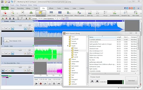 Nch Software Mixpad Free Multitrack Recording Studio And Music Mixing Software [Download] thumb #8