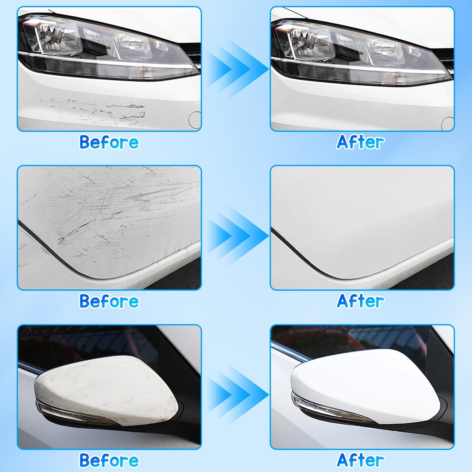 2025 New Odalit Ultimate Paint Restorer,V-Vaxy Car Scratch Repair Wax,Car Scratch Repair Paste,Car Scratches Repairing & Polishing Wax Paint Restorer,Multi-Effect Protection - Image 3