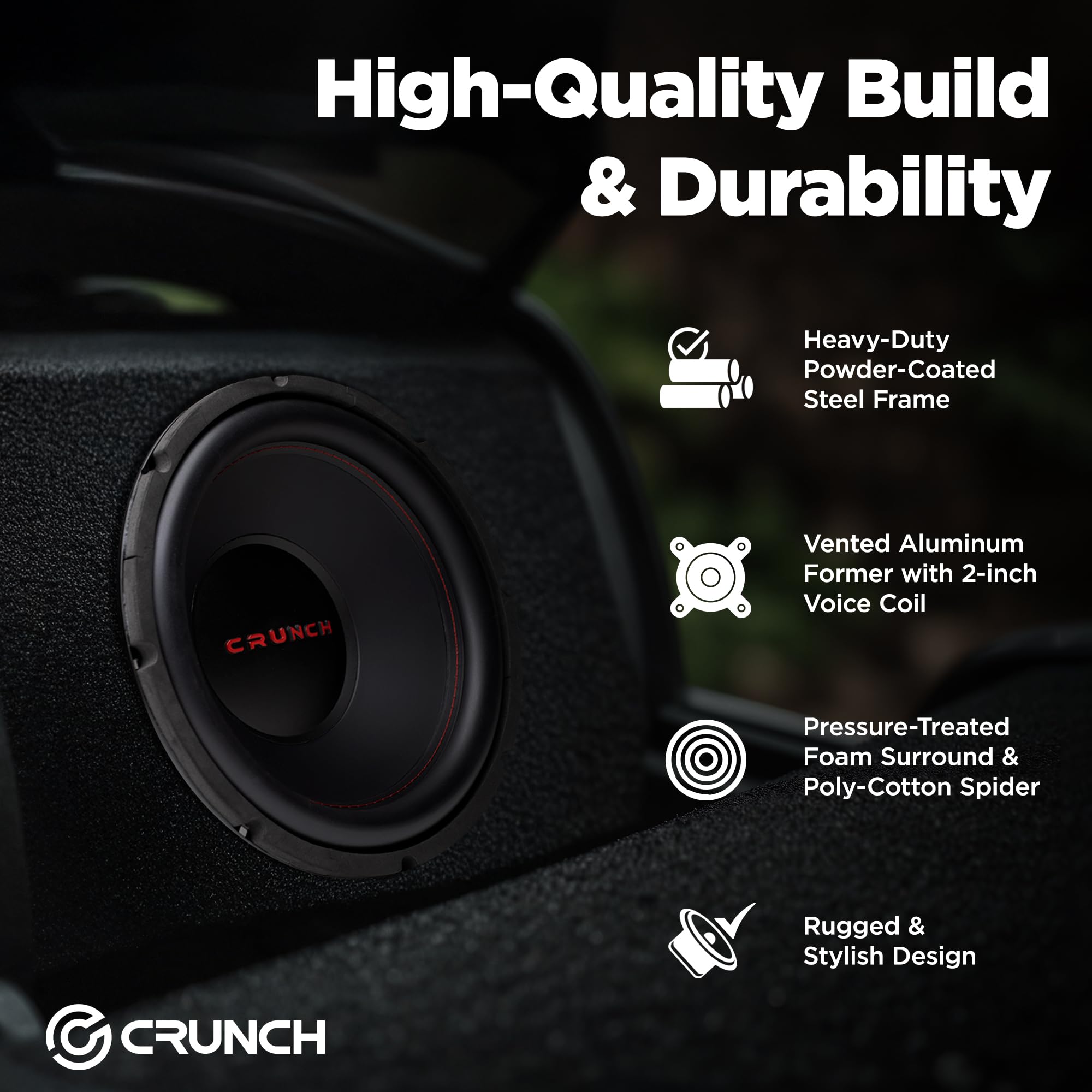 Amazon.co.jp: Crunch CRW12D4 CRW 12インチ サブウーファー 800ワット