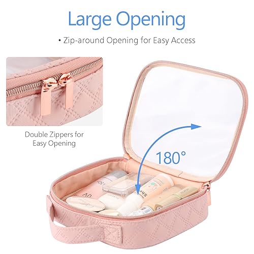 Miniatura 5 de PACKISM Neceser aprobado por la TSA  Bolsas de maquillaje transparentes de apertura grande de 180 con asa, adecuadas para regalos, bolsas de aseo