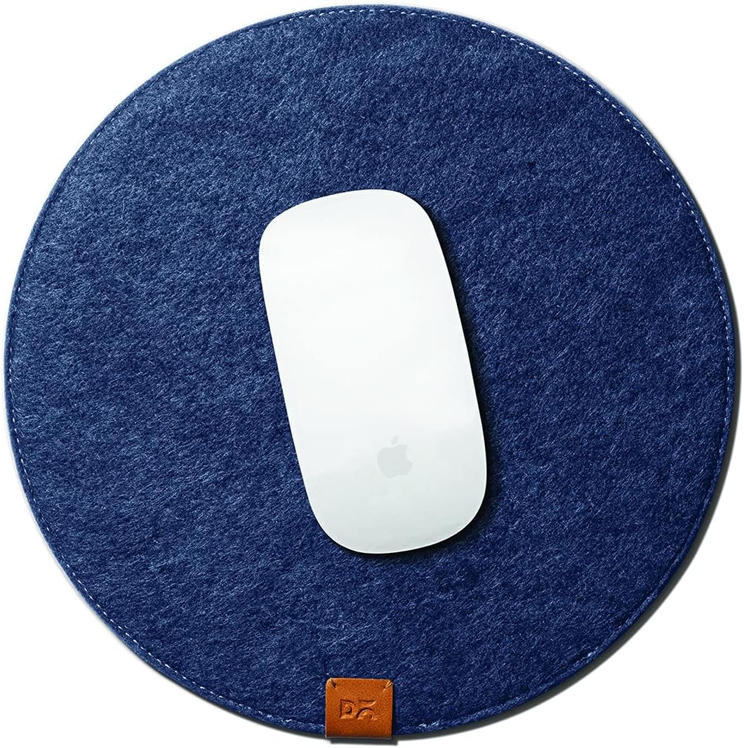 DailyObjectsOrb Mouse Pad | Extended for Laptop, for PC, and Wireless Mouse | Large Vegan Leather Finish for Home, Office, Gaming - Blue