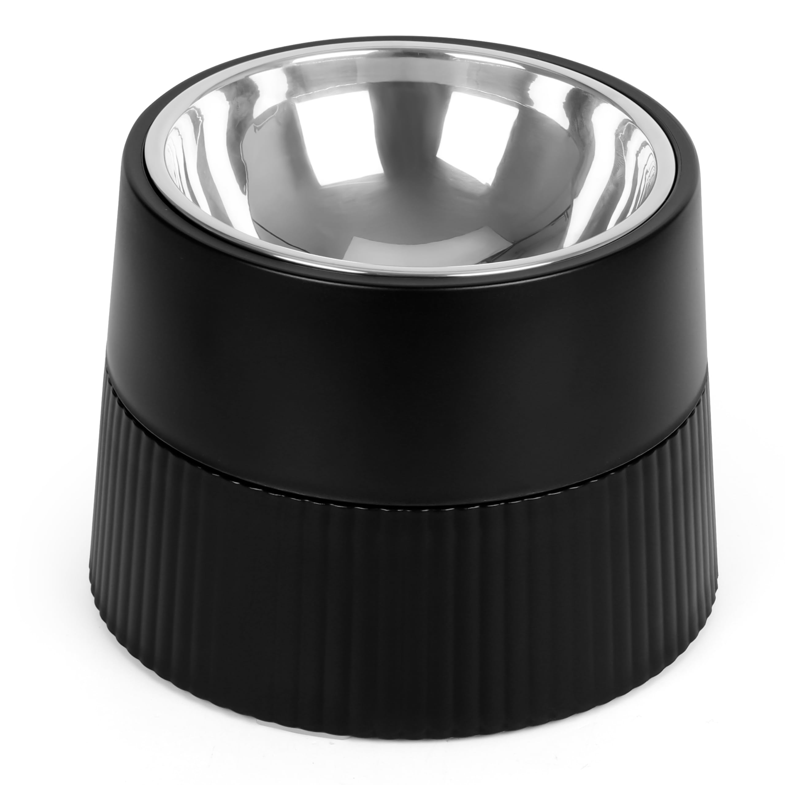 Belle Vous Comedero Perro Elevado con Tazón Desmontable - 400 ml - Plato de Acero Inoxidable y Base Antideslizante - Bebedero y Comedero para Perros y Gatos - Pequeños, Grandes y Medianos