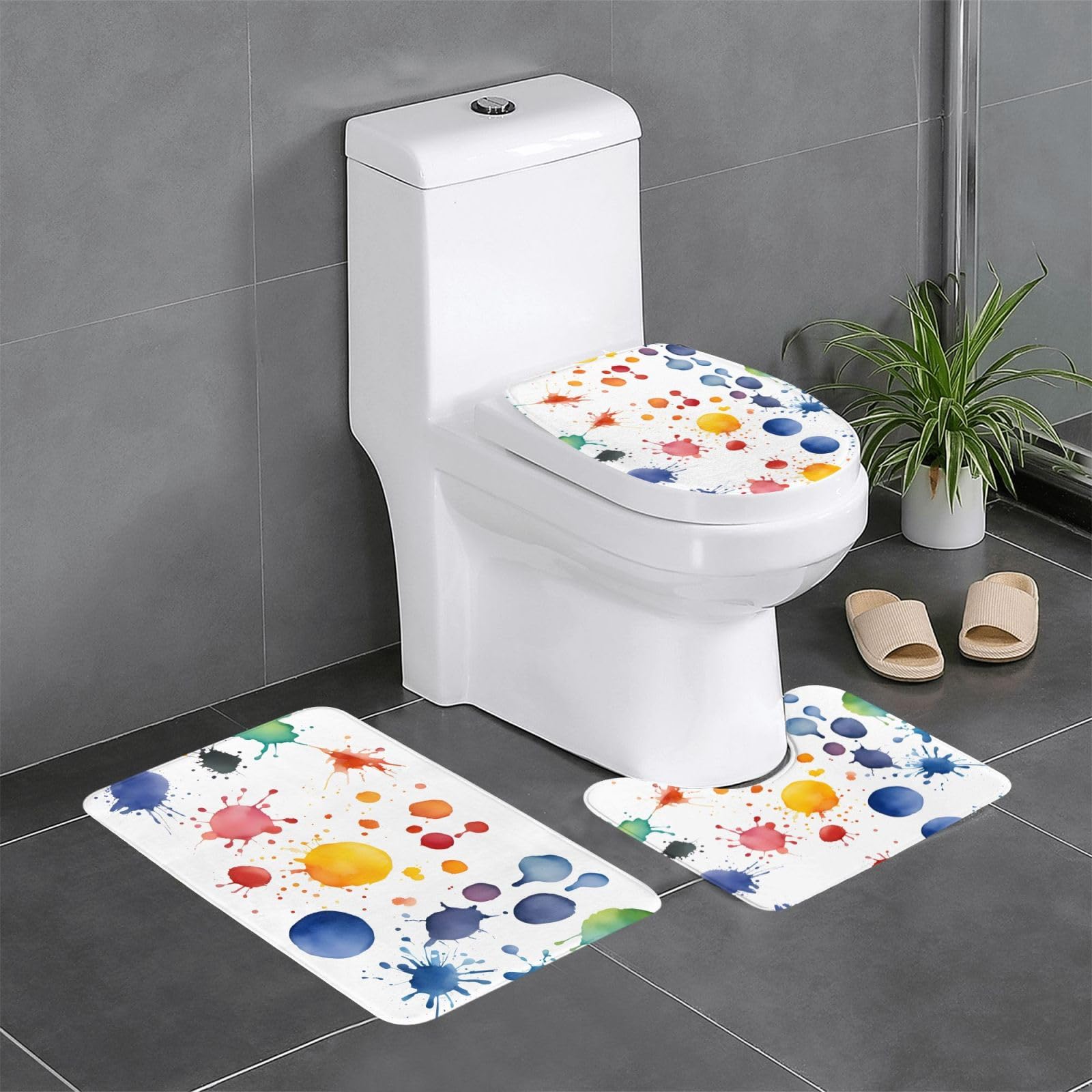 Tapis de bain antidérapants pour douche familiale et sortie de bain