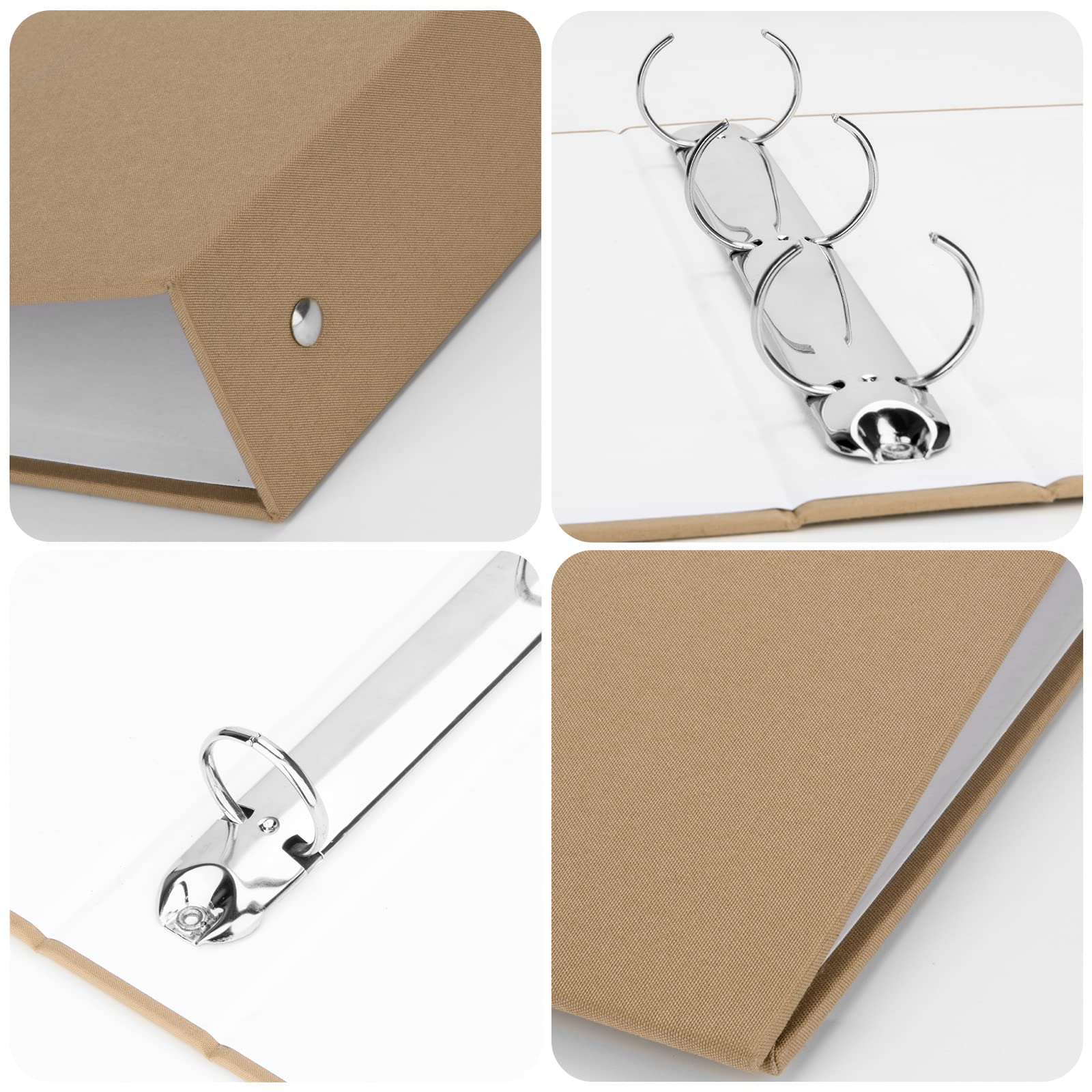 Carpeta Decorativa Con 3 Anillas De 1.5 Pulgadas, Capacidad Para