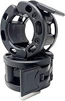 Vista 20 de Clout Fitness - Abrazaderas para barra de pesas olímpicas Collares de liberación rápida (2 unidades) Clips de peso con bloqueo para mancuernas de 2