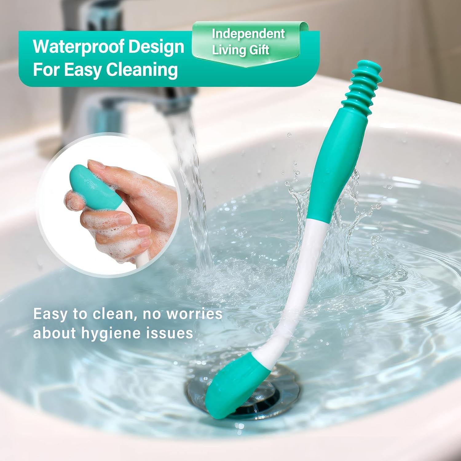 Fanwer Toilet Aids for Wiping,Long Reach Comfort Bottom Buddy, Butt Wiper
