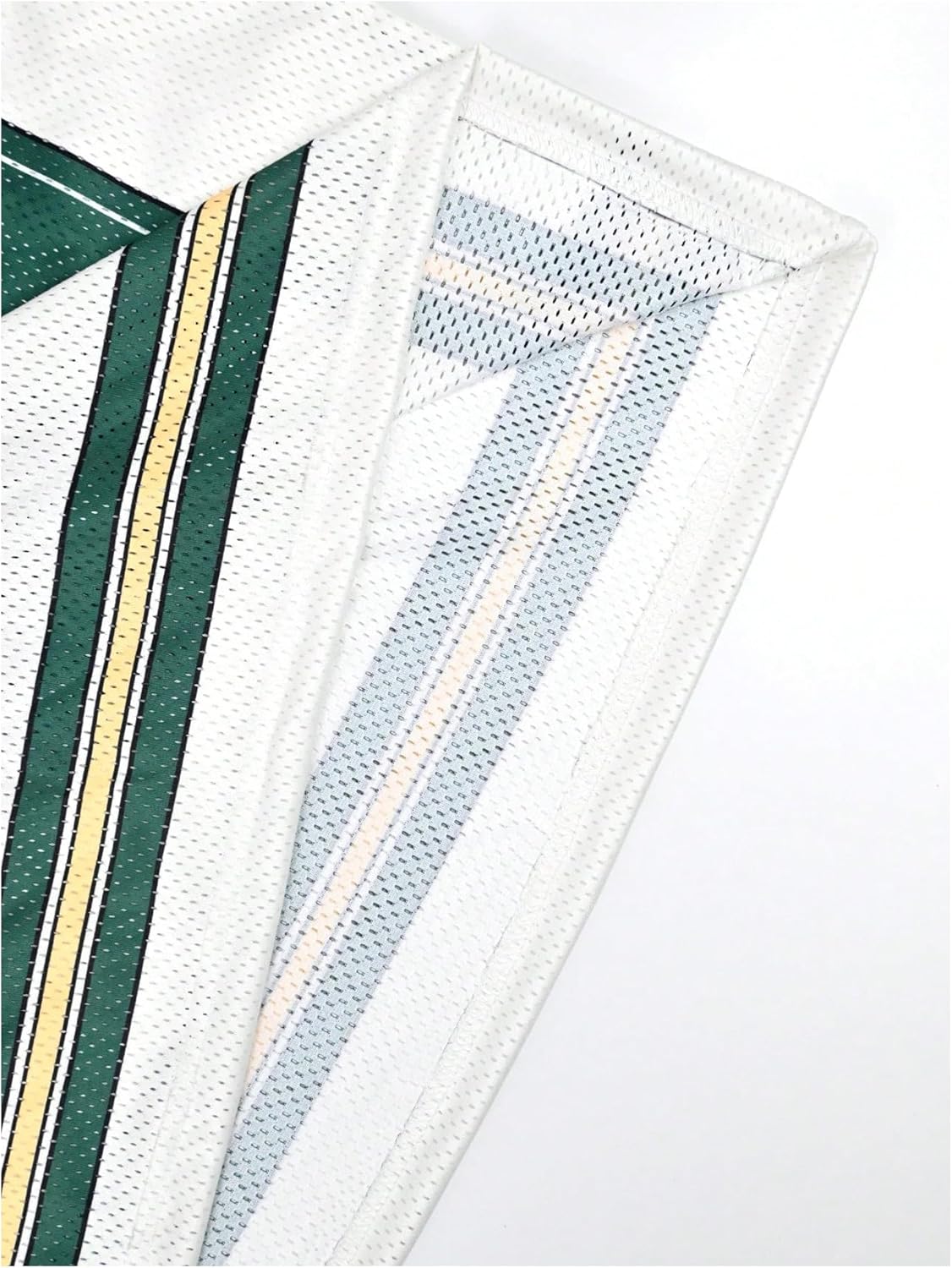 Men's Y2K Mesh Jersey Shirts V Neck Half Sleeve Number Graphic Tees Color Block Sport T Shirt - Image 4