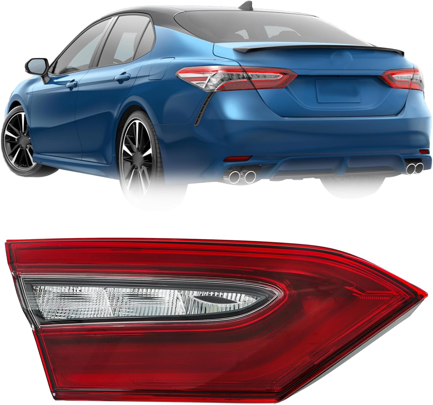 labwork Left Side Inner Tail Light Replacement for Toyota Camry XSE XLE 2021-2023 Rear Tail Lamps Assembly 81590-06870