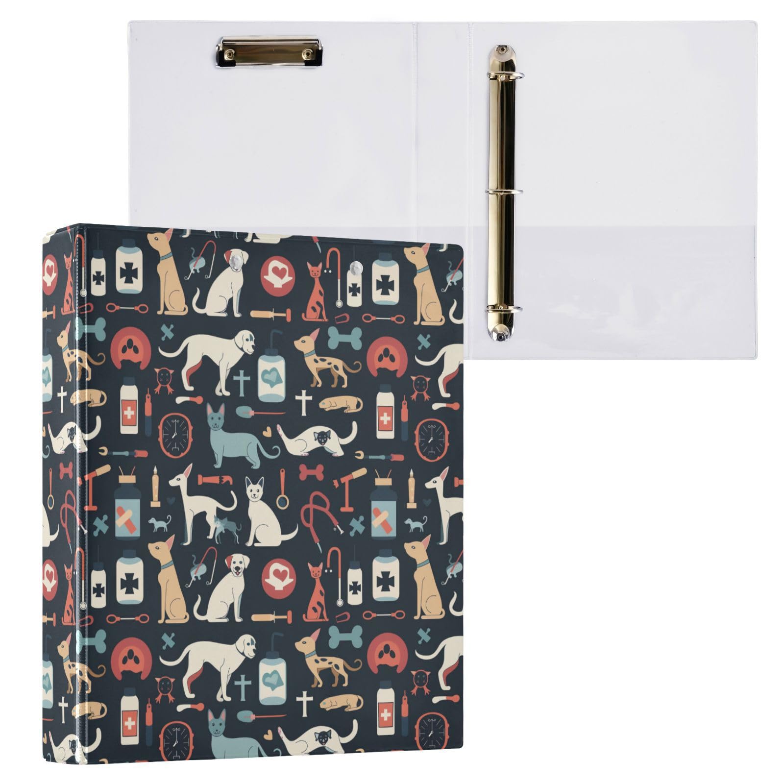 Amazon.com : CWUPZAY 3 Ring Binder 1 Pack Veterinary Binder