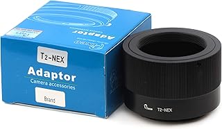 Pixco Lens Adapter for T/T2 Lens to Sony E Mount NEX Camera A6400 A7III A7RIII Alpha a9 Alpha 7R Alpha 7 A6300 A7SII A5100 A6000 A7R A7 A3000 NEX-7 NEX-6 NEX-5T NEX-5R NEX-3N (T2-NEX)
