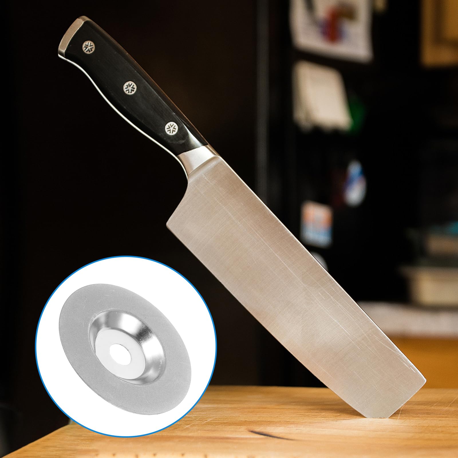 Angle Blade, Whetstone Diamond Sharpening Stone Diamond Grinding Wheel Metal Sharpening Wheel Wire Wheel Grind Wheel Angle Attachments