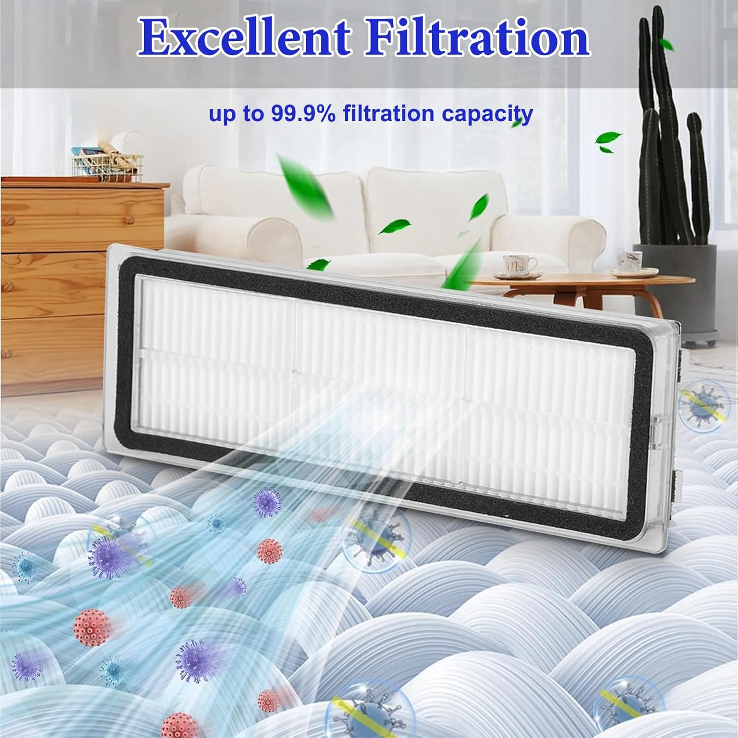 Chuancheng 10Pcs HEPA Filter Replacement for Dreame L10s Ultra/L10 Ultra/L10s Pro/D10 Plus Vacuum Cleaner