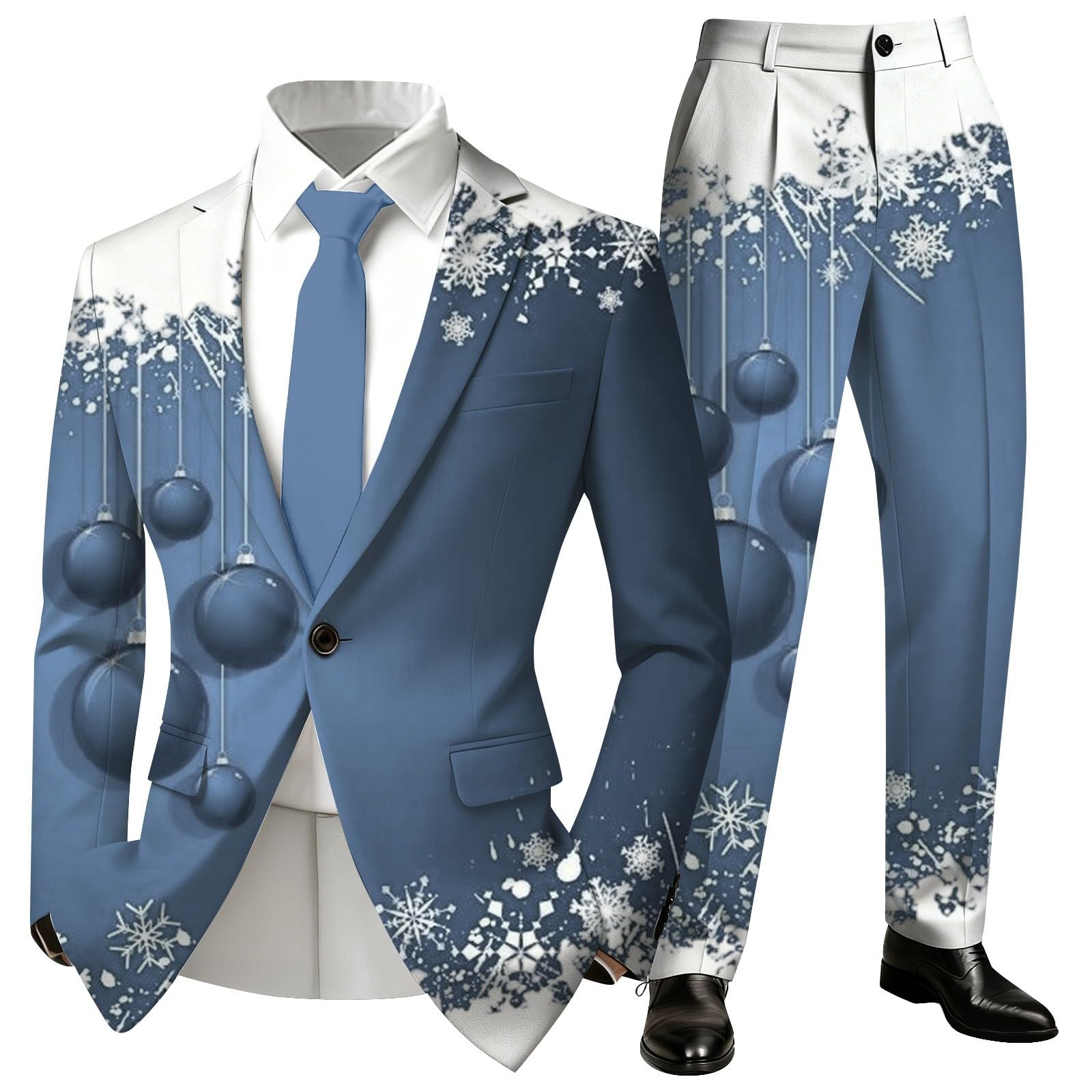 Generisch Acogedor pijama de dos piezas de forro polar suave con estampado estampado para las vacaciones, perfecto para relajarse y para un atuendo familiar festivo. Ropa cómoda para el hogar.