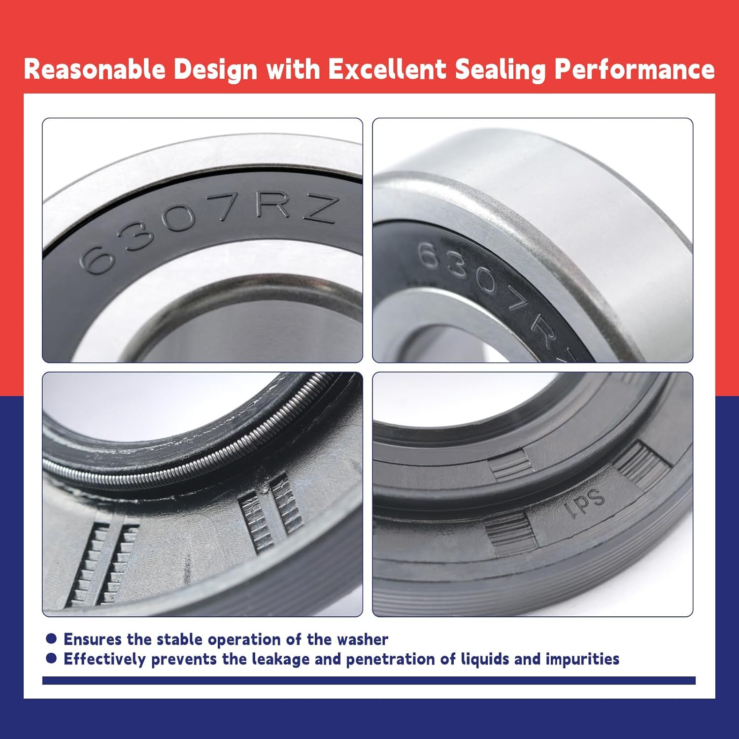 New Upgrade MDS62058301 4280EN4001G 4280EN4001F Washer Tub Bearing Seal Kit Replacement for LG for Kenmore Washing Machine Washer Parts
