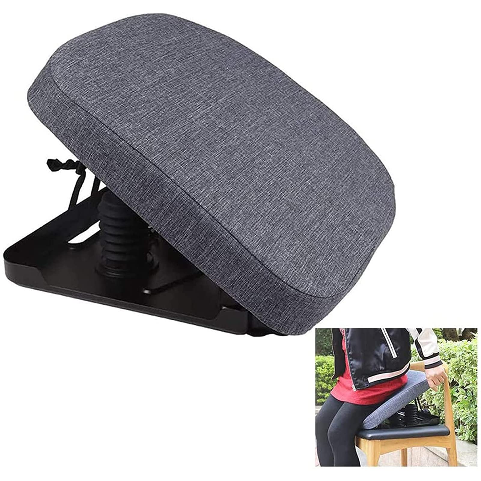 Coussin d'assistance de siège durable, élévateur de chaise et support de canapé, siège de levage de coussin d'assistance portable pour personnes âgées, handicapées ou handicapées, également auto