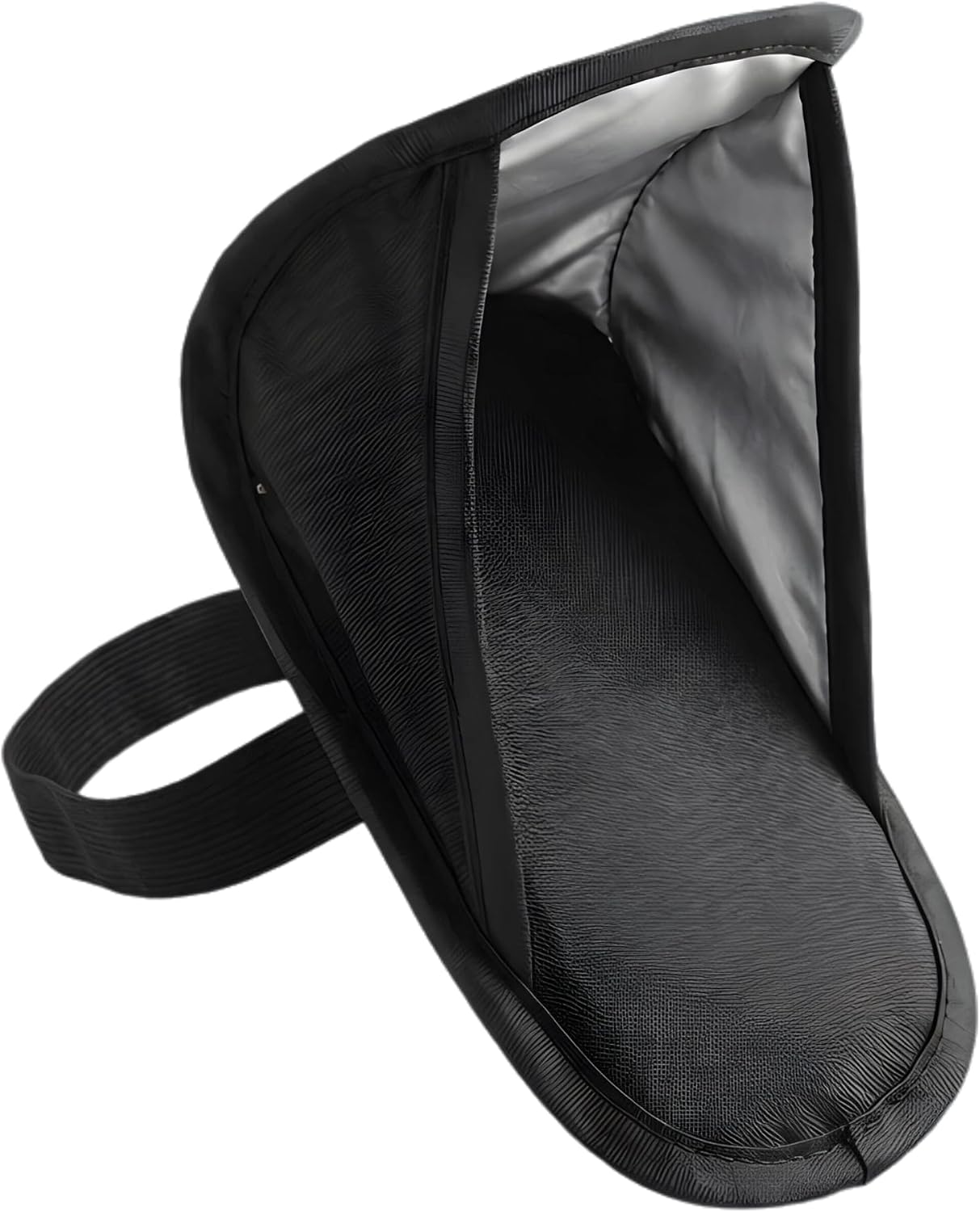 Cell Phone Sun Shade, Heat-Insulating Anti-Glare Phone Sun Shade, Foldable Navigation Sun Protection Cover, Portable Smartphone Sun Shade Accessory for Car (Black)