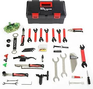 BIKE HAND 37pcs Bike Bicycle Repair Tool Kit with Torque Wrench - Quality Tools Kit Set for Mountain Bike Road Bike Maintenance in a Neat Storage Case