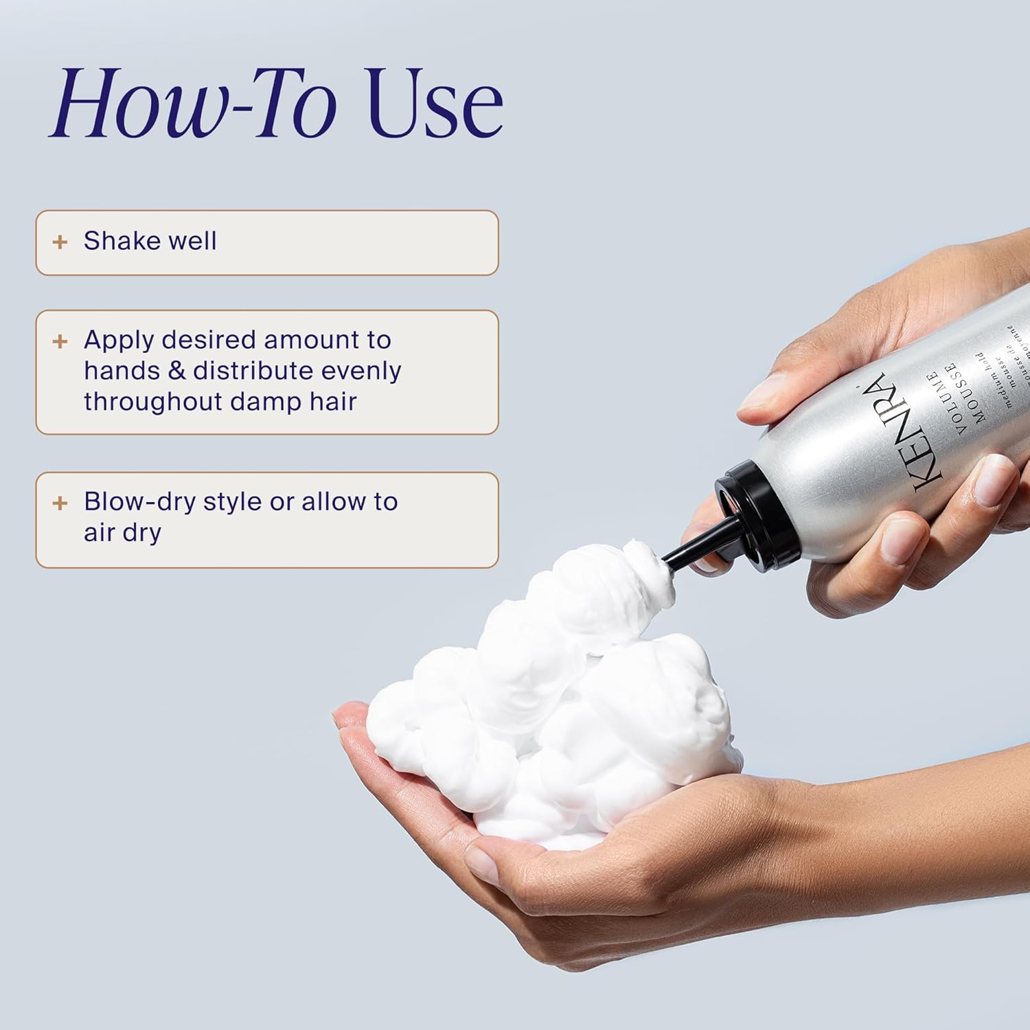 Professional Volume Mousse 12 | Firm Hold Mousse | Alcohol Free | Non-drying, Non-flaking Lightweight Formula | Tames Frizz & Conditions | Thermal Protection up to 45F | All Hair Types - Image 4