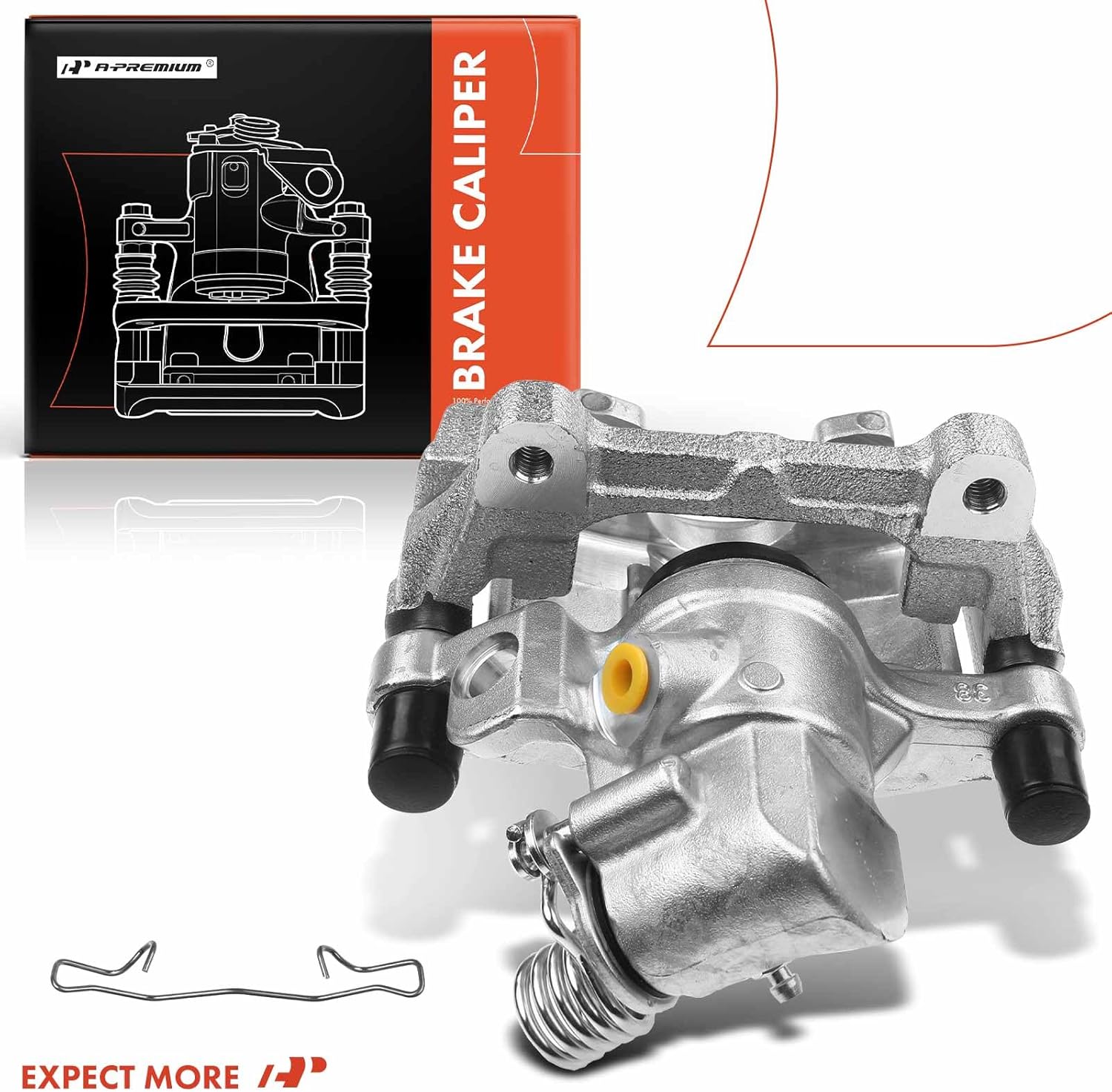 A-Premium Disc Brake Caliper Assembly with Bracket Compatible with Select Mazda Models - 5 2006-2010/2012-2015, L4 2.3L, L4 2.5L - Rear Left Driver Side