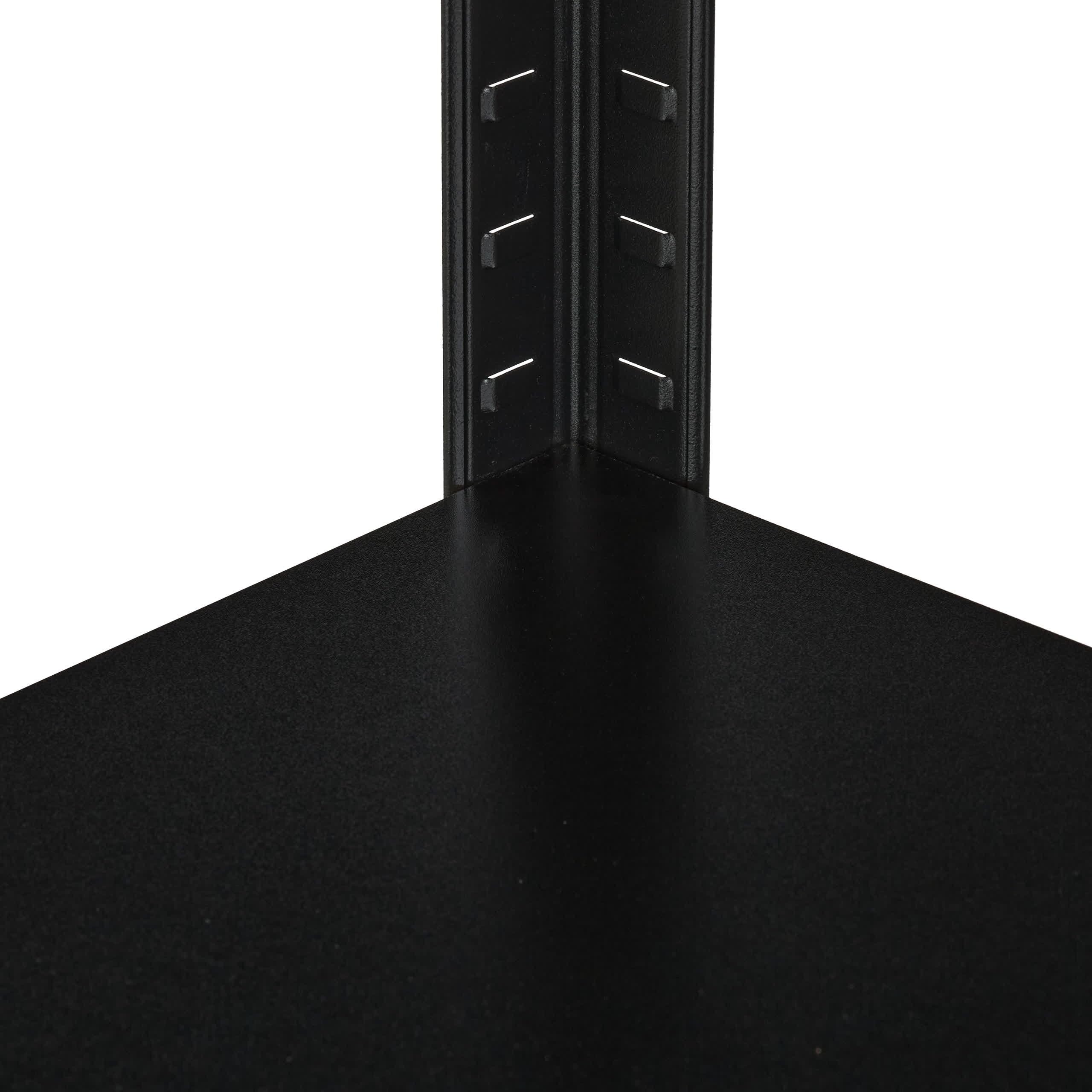 Relaxdays Estantería Metálica Cargas Pesadas, 180x90x40cm, 5 Baldas, hasta 875kg, Sótano, Garaje, Oficina, Acero, Negro