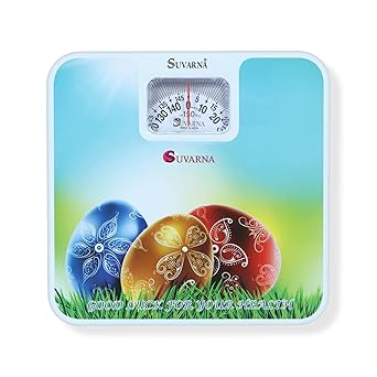 SUVARNA Heavy Gauge Personal/Bathroom Weighing Scale for Personal Use at Home, 150 KG capacity with 12 months Warranty (9011-150MB)