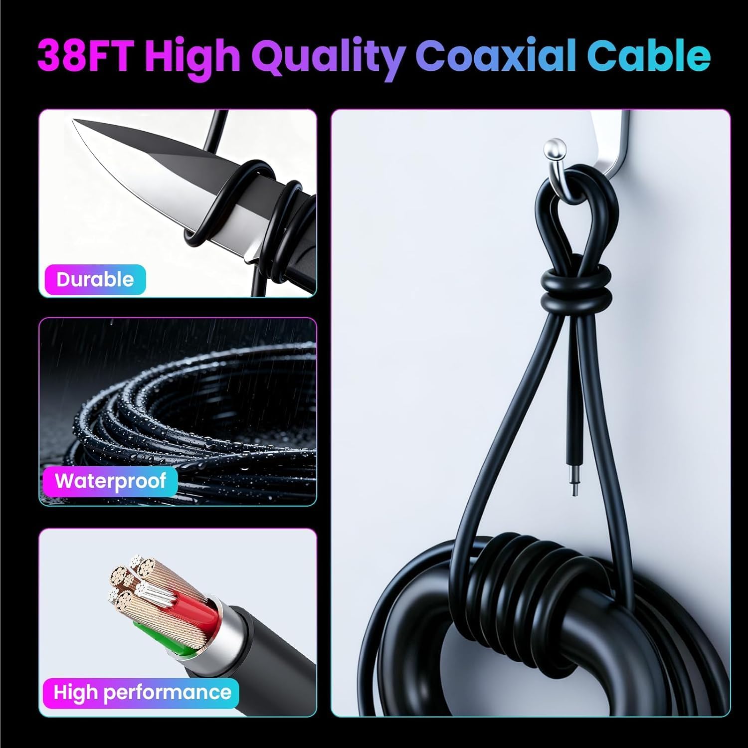 Long Range Digital TV Antenna for Smart TV Indoor Outdoor for Local Channels with Amplifier,