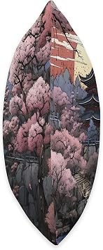Comic Box Sakura Whispers Amidst The Petal Cascade Unveiled A Blossom Throw Pillow, 16x16, Multicolor