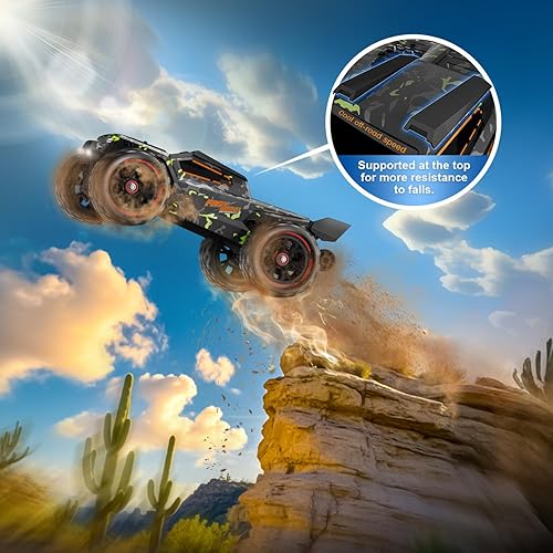 Miniatura 4 de Autos RC 114 sin escobillas para adultos rápidos de 50+ mph, camiones RC 4x4 todoterreno impermeables, auto eléctrico de control remoto de alta