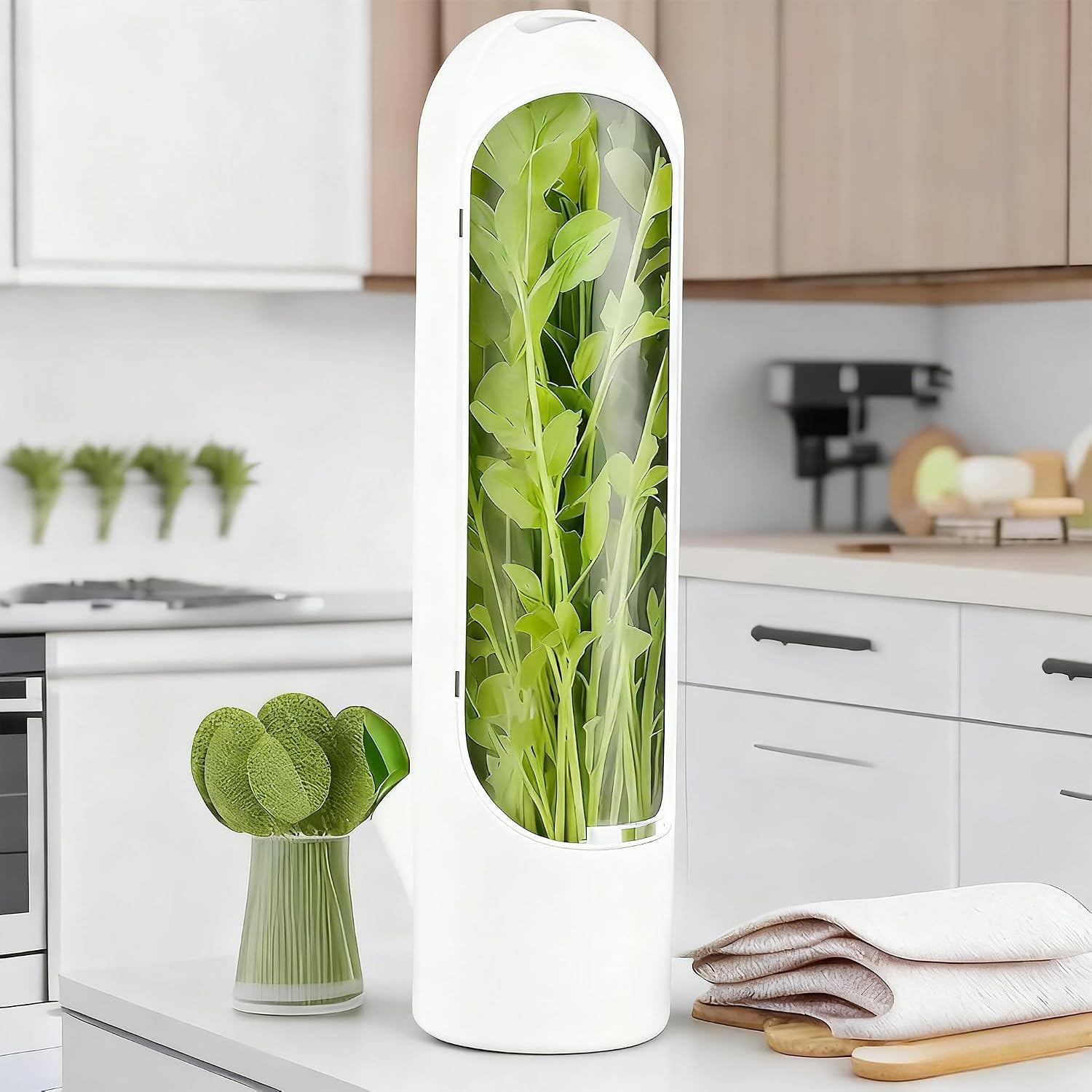 Amazon.com: Herb Saver Container - Cilantro Container for Fridge ...
